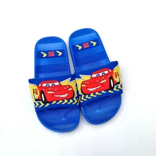 Disney/детские сандалии и тапочки; милые домашние Нескользящие сандалии и тапочки с мягкой подошвой для маленьких мальчиков