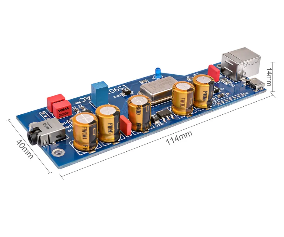 AIYIMA PCM2706 + ES9023 аудиоустройство ЦАП звук дешифровщик карт доска с OTG DIY для Amp дома Театр Мощность Amplifers