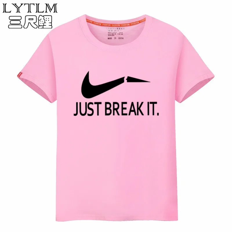 LYTLM Funny T Shirt Men Summer Slim Fit Short Sleeve Just Break It Tshirt Men Brand Tee Tops Mens Clothing Large Sizes 6XL 7XL