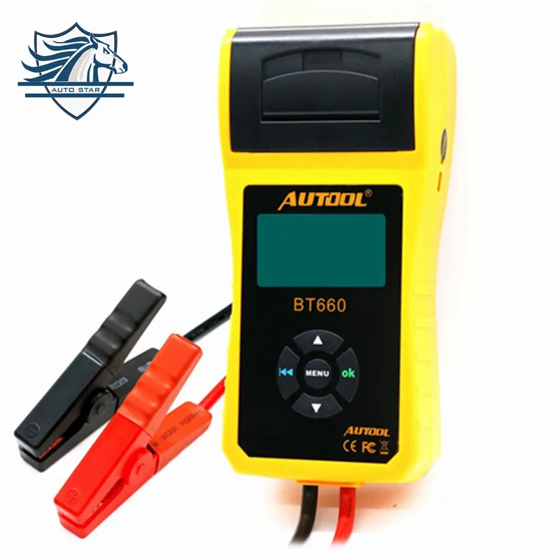 AUTOOL BT 660 Car font b Battery b font Tester with Built in Printer BT660 font