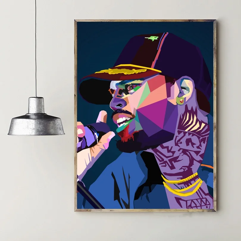 Chris Brown Hip Hop Art Pictures Canvas Paintings Posters Prints for