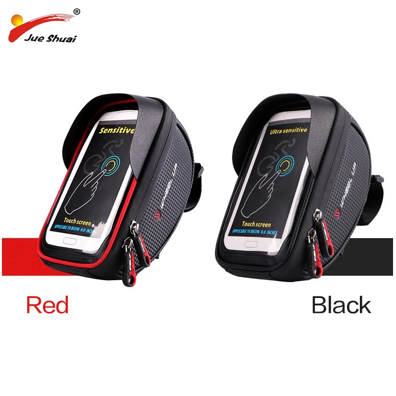 Excellent JS Rainproof Bike Bag Touch Screen Bicycle Bag TPU Large Capacity Cycling Bags Backpack Multifunction Mobile Phone Holder Basket 4