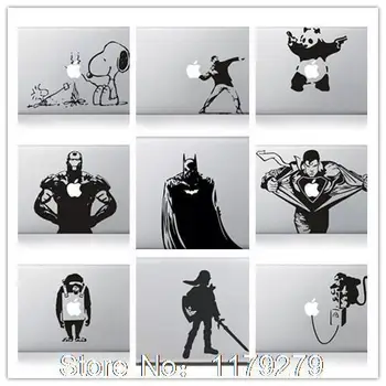 

Art Black Cartoon sticker For Apple Macbook Pro 13 15 Inch with retina display Skin Decal Vinyl Cover For Macbook Air 13,3" 13