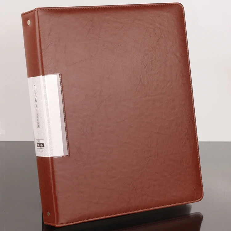 Pu Leather Information Book A4 Loose Leaf Folder Official Doent Bag 4 Hole Pocket Custom Logo Gift 10 Pages A4bags Aliexpress Pu Leather Information Book A4 Loose