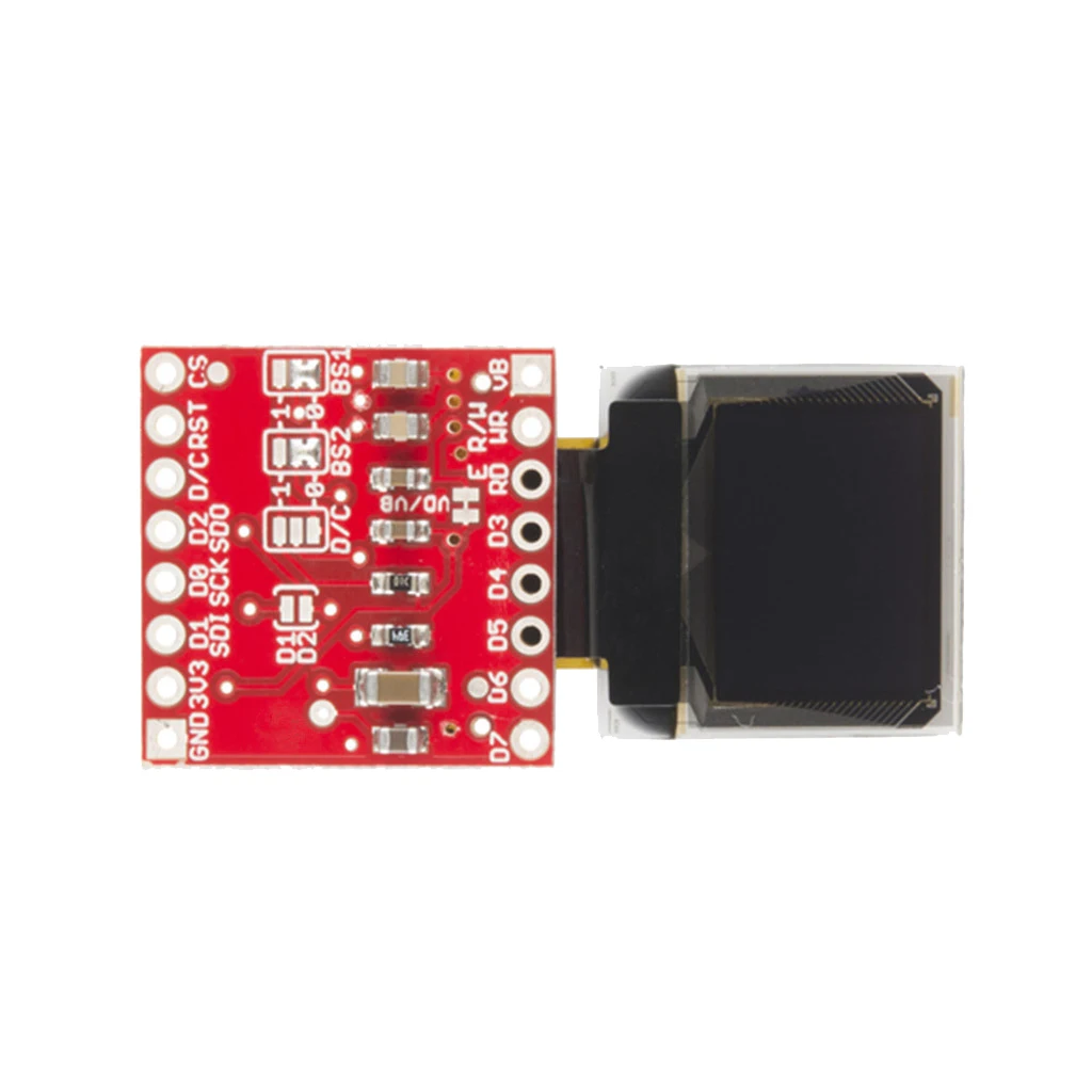0.66 Inch 64x48 Mini Blue-on-Black OLED Display Module Breakout Board