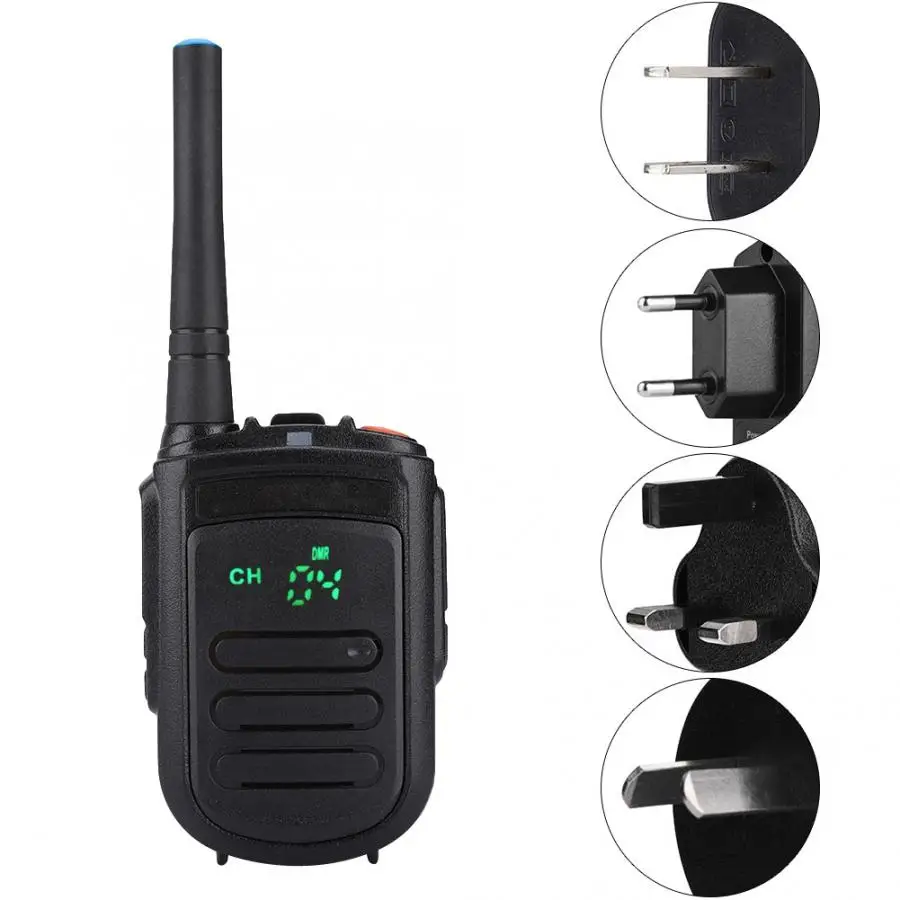 Портативная рация Zastone Mini9+ DMR цифровая двухсторонняя рация UHF 400-470MHz Ham Walkie Talkie 128CH 100-240V Walkie-Talkie