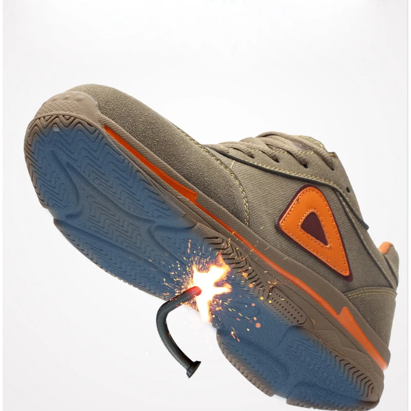 

Men Safety Shoes Breathable Summer Women and Men Shoes Anti-smashing Anti-piercing Men's Mesh Work Shoes Steel Toe