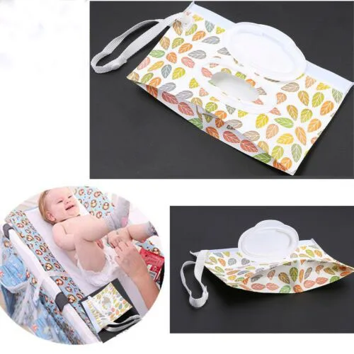 

NEW 1PCS Leaf Type Window Open Type Removable Cover EVA Wet Wipes Bag Cleaning Wipes Carrying Case Home Accessories