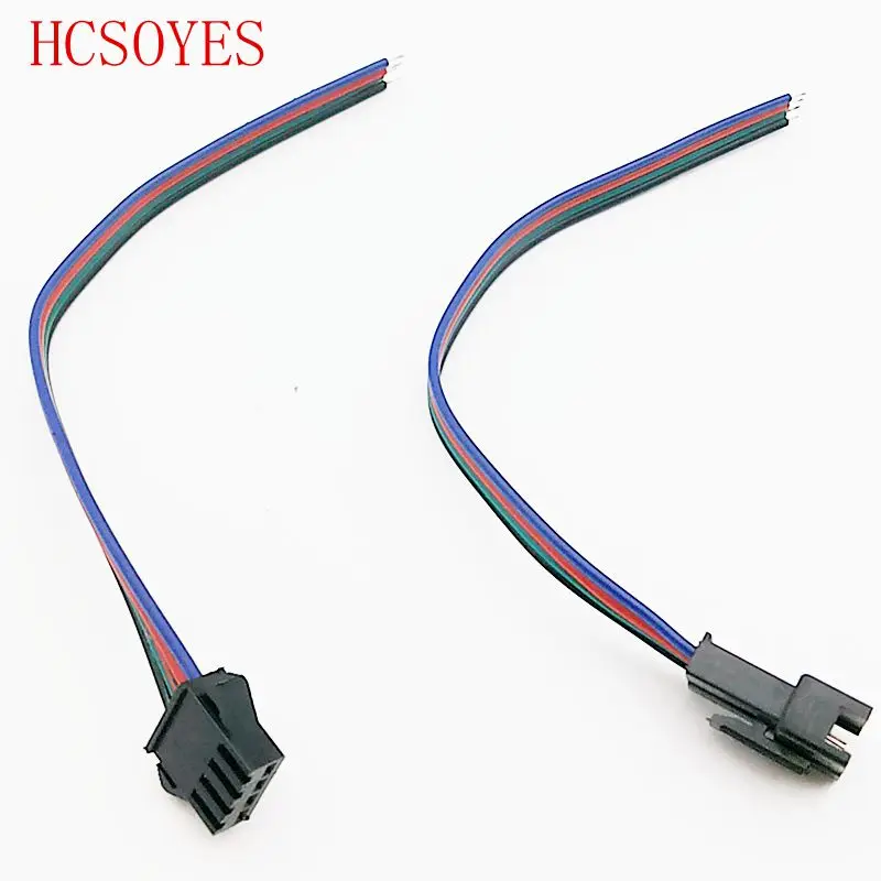 (10 пар/лот) 4 контакта JST разъем для ws2801/3528/LPD8806/apa102 rgb led светодиодный модуль Вилки и