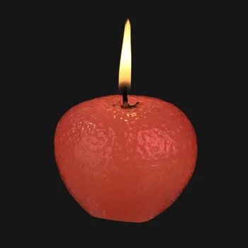 

New Scented Candle Simulation Apple Orange Lemon Peach Valentine's Day Christmas Gift Kid Night Lighting Lover Funny Gift