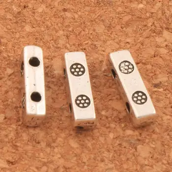 

2 Strand Flower Spacer Beads 3x10mm Fits 4-6mm Beads 400pcs Zinc Alloy Cast Metal Connectors Spacer Bars L825 LZsilver
