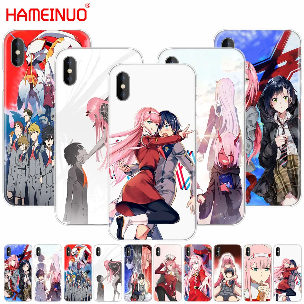 

HAMEINUO Darling in the Franxx cell phone Cover case for iphone X 8 7 6 4 4s 5 5s SE 5c 6s plus