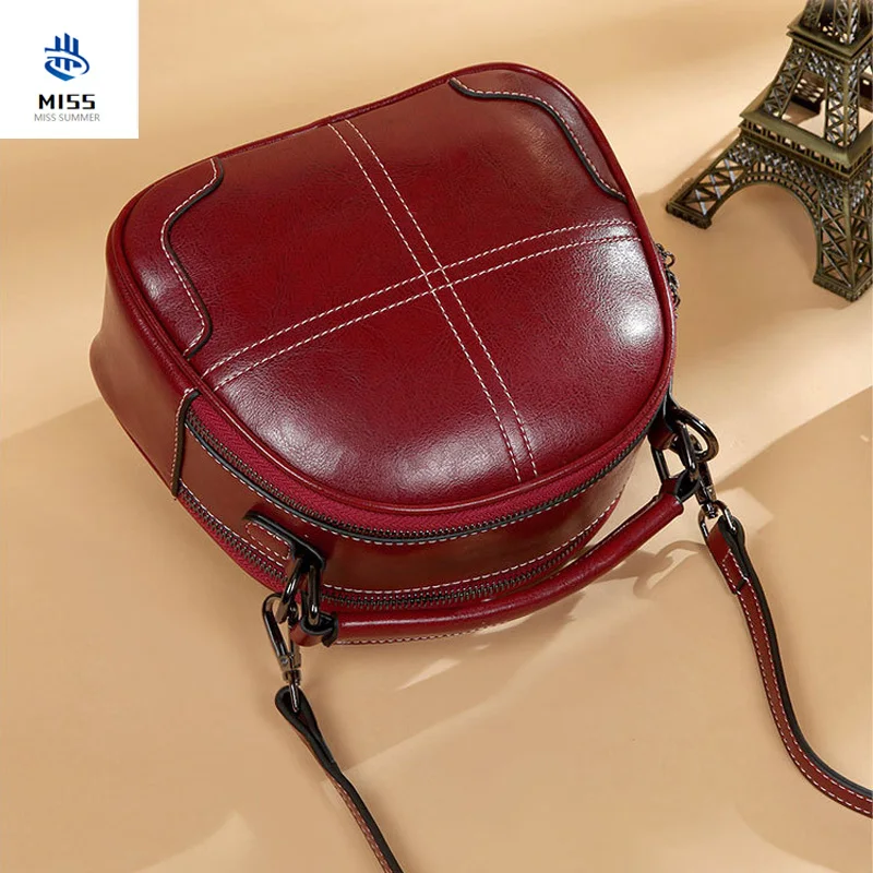 

Crossbody Bags For Women Double Shoulder Strap Genuine Cowhide Girls Cross Design Small Handbag Ladies Messenger Bags Female