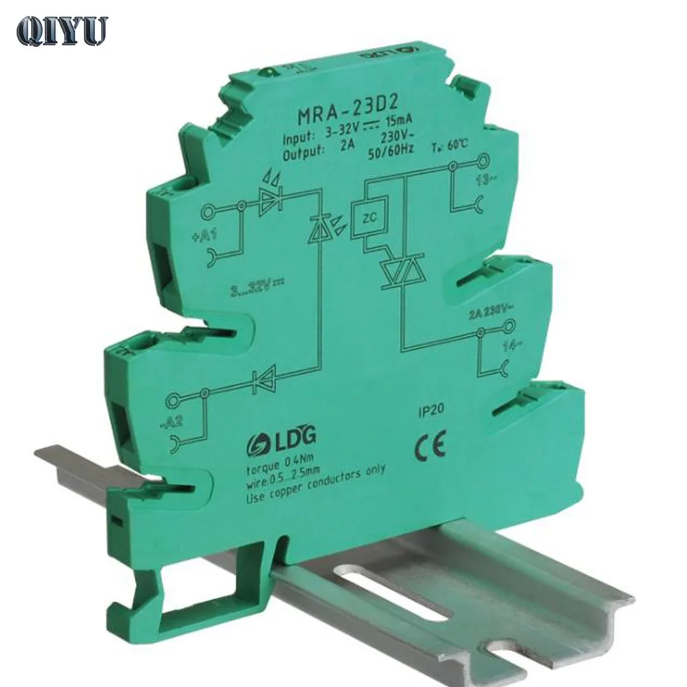 10 шт. MRA-23D2 твердотельный релейный модуль 2A DC управление AC 24 в ультра-тонкий порт реле 220 В Малый