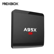 10 Pieces Wholesale NEXBOX A95X R1 Android TV Box Set Top Box Rockchip RK3229 Quad Core Media Player Android 6.0 4K TV Tuner