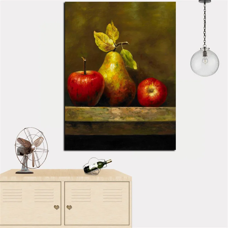HD Print Abstract Still Life Oil Painting Artistic Table Fruits on Canvas Wall Art Pictures Poster Modern Kitchen Cuadros Decor (4)