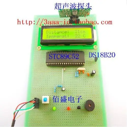 51 MCU Ultrasonic Range Finder / Car Reversing Radar System DIY KIT