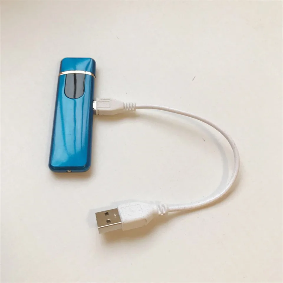 Touch Sensitive USB Electric Lighter Windproof  Rechargeable Turbo Electronic Lighter (4)