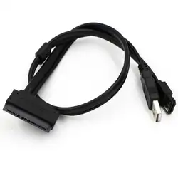Цена завода Горячие Продажи Жесткий Диск для SATA 22Pin для eSATA Данных USB Powered Кабель-Адаптер Бесплатная Доставка оптовая