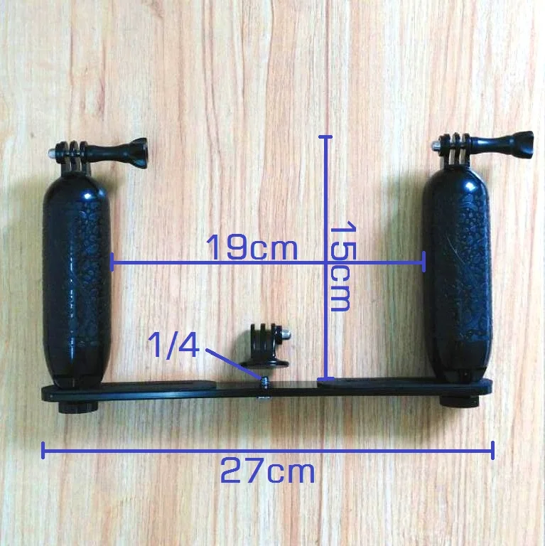 Najtaniej Nowy nurkowania wodoodporne światło led ręczny stenty uchwyt do GoPro Hero 5 6 7 8 Xiaomi Yi 4K Mijia sjcam SJ6 sj8 9 EKEN H9R kamery