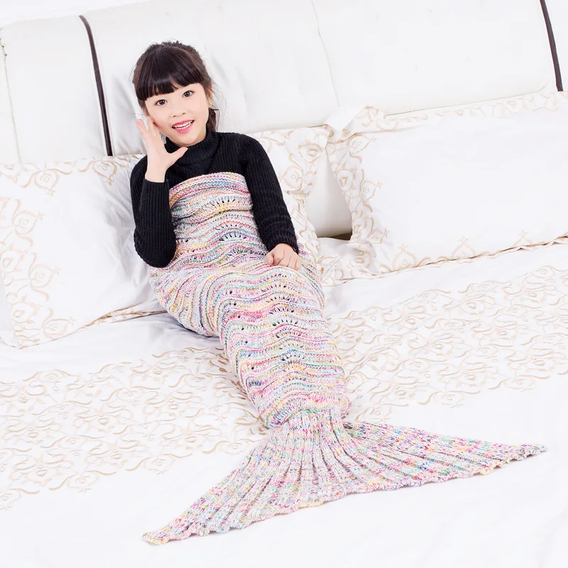 New Mermaid Blanket Blanket Yarn Knitted High Quality Blankets Knitting