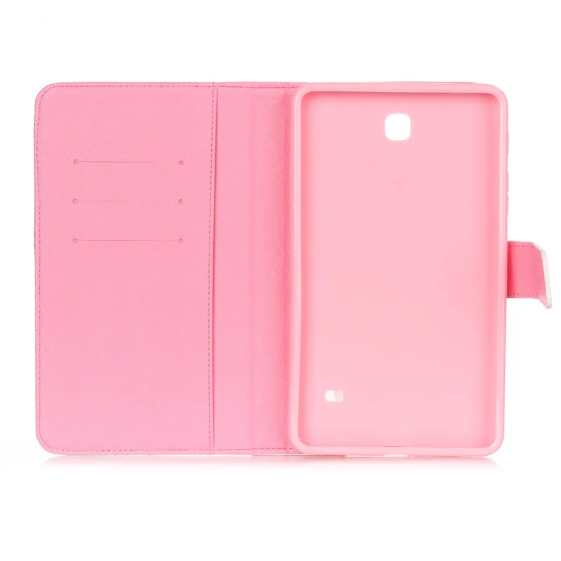 Smart Case For Samsung Galaxy Tab 4 7.0 T230 T231 T235 Cover Cartoon Tower PU Leather Silicone Stand Wallet Flip Tablet Cases  (18)