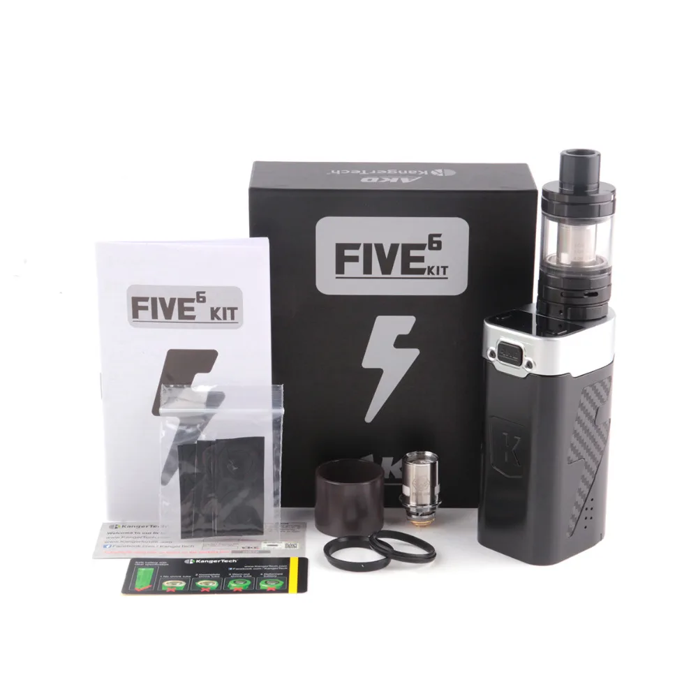 

Original Kanger AKD FIVE 6 Vape Kit with 8ml Subohm Tank 220W Box Mod Kangertech FIVE 6 E-Cigarettes vapor Hookah Fit Tiger Coil
