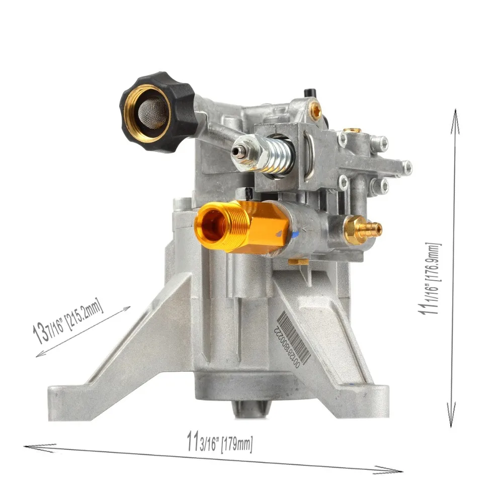 YAMATIC вертикальный насос мойки давления 2900 PSI на 2,3 GPM 6.5HP осевой вертикальный 7/" Вал детали омывателя автомобиля