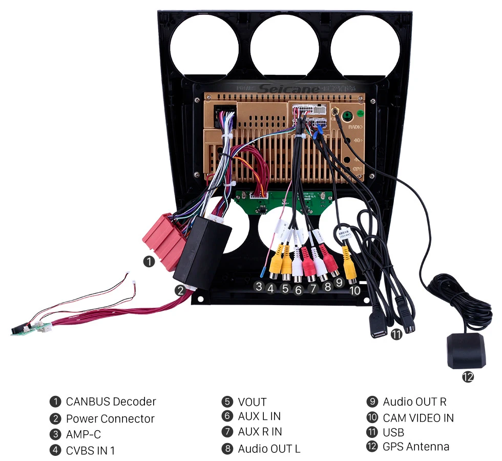 Excellent Seicane Car GPS 9" HD 2Din Android 8.1 Stereo Player for Old Mazda 6 2004-2015 Support OBD2 Carplay DVR Steering Wheel Control 16