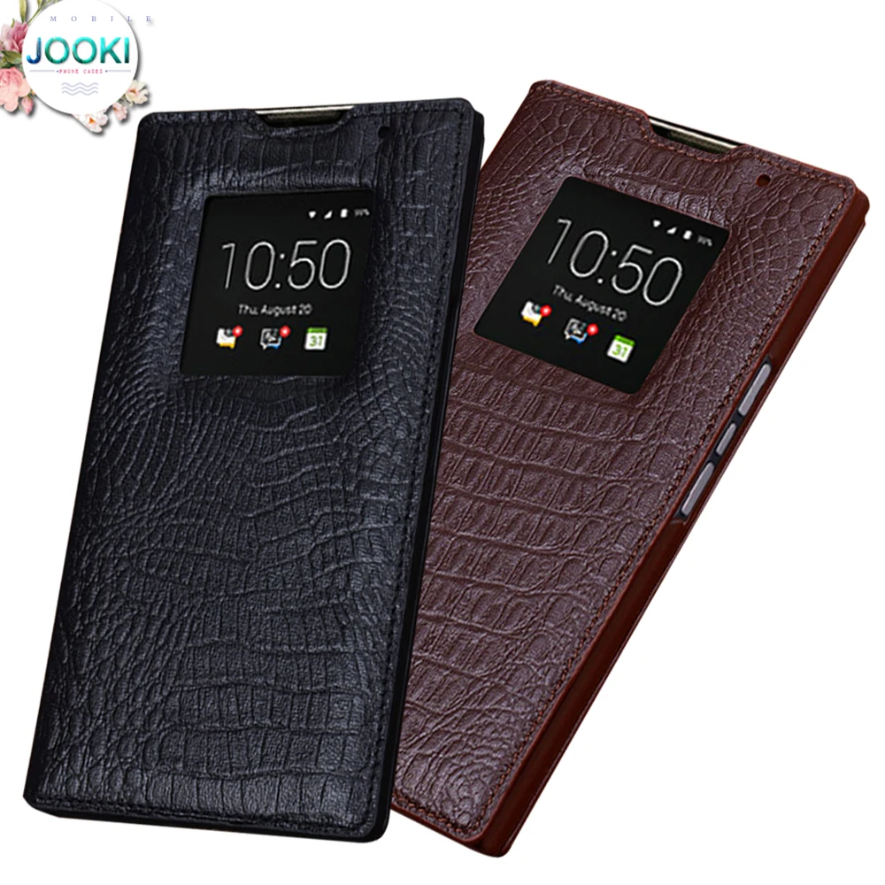 

Priv Business Flip Case for BlackBerry Priv Luxury View Window Cover For BlackBerry Priv Crocodile Phone Case