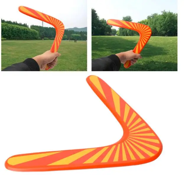 

New Throwback V Shaped Boomerang Wooden flying disc Kids Toy Throw Catch Outdoor Game with retail box