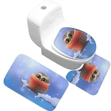 CAMMITEVER 3 шт. современный коврик 3D Животное орел коврик в ванную комнату милый сова коврик для ванной коврик для домашнего декора