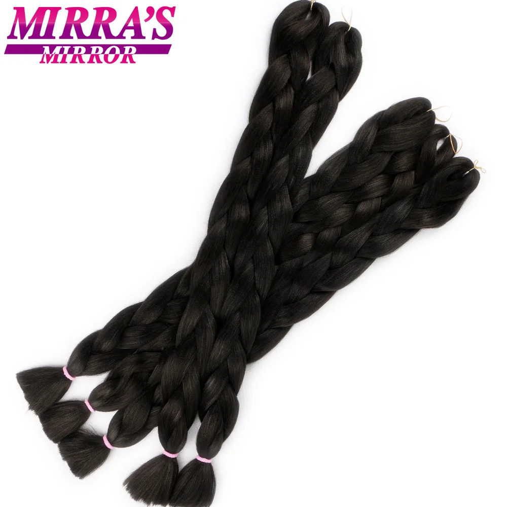 

Mirra’s Mirror Crochet Jumbo Braid Hair Synthetic Braiding Hair Colored Hair Extensions For Braids 82inches 165g/Pack Blue Green