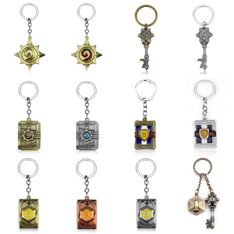 

New Hearthstone Arena Key Bottle Opener Keychain Blizzcon WoW game jewelry Hearthstone Card Keychain Hearthstone Coin Keychain
