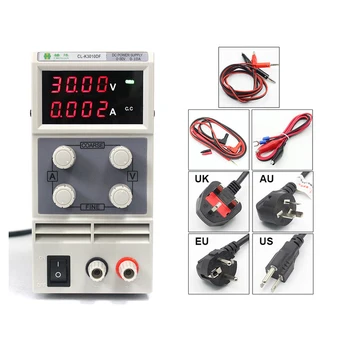 

chuilian CL3010DF 4 Digits LED DC Power Supply 0-30V/0-10A 110V-230V 0.1V/0.001A Digital Adjustable DC adapter