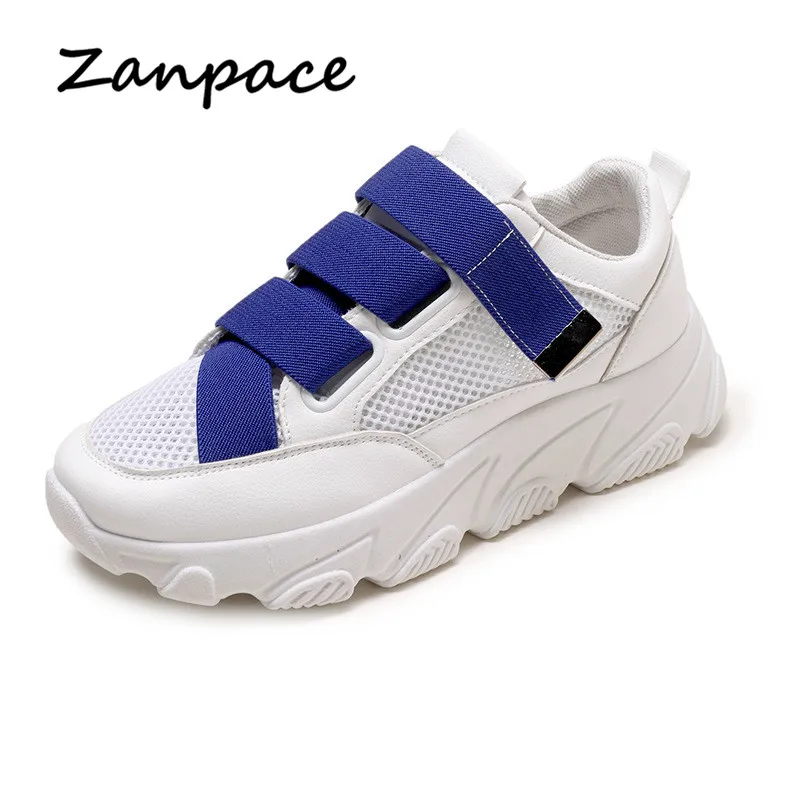 

Zanpace Platform Sneakers Women Breathable Mesh Med Platform Shoes Chunky Casual Spring Women's Vulcanize Shoes Chaussures Femme