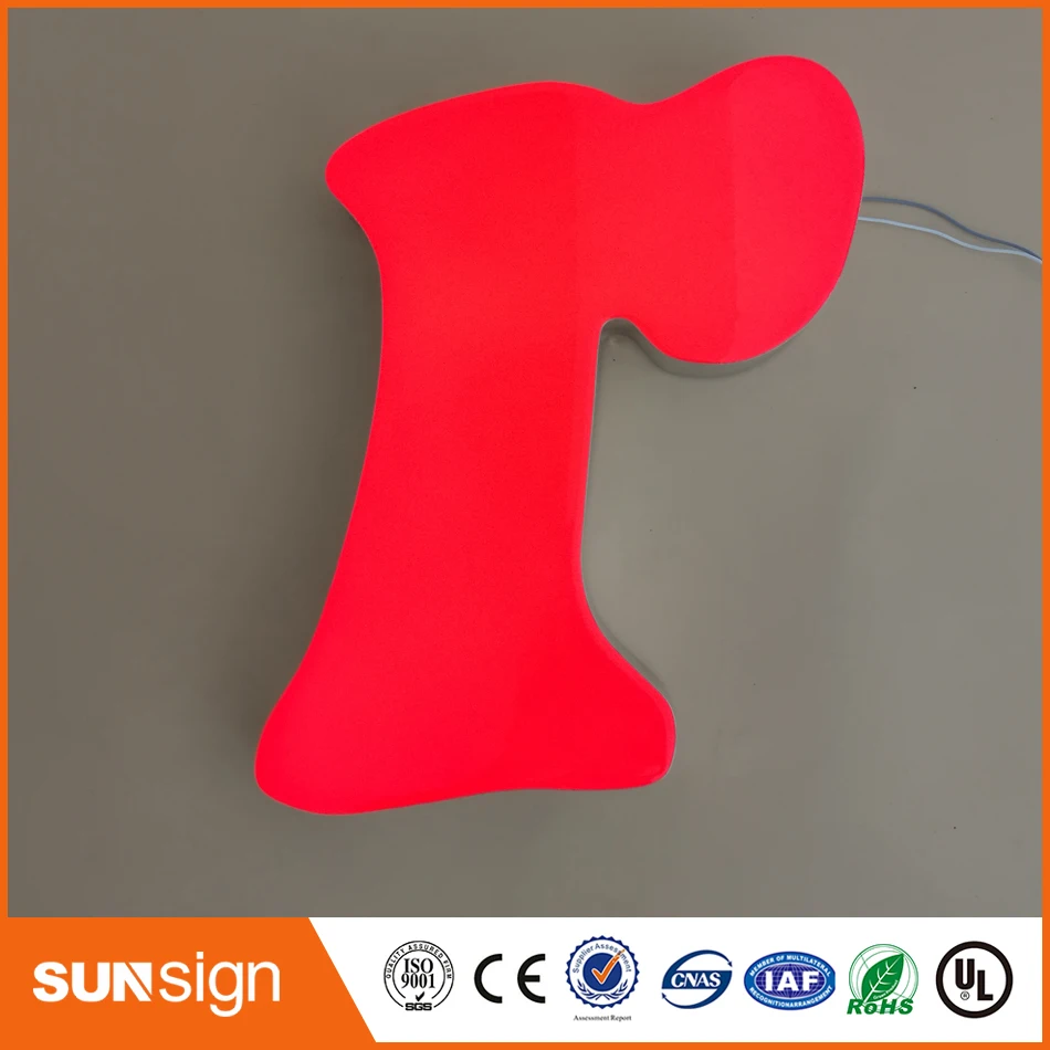 

Super quality best-selling Led backlit resin letter signs