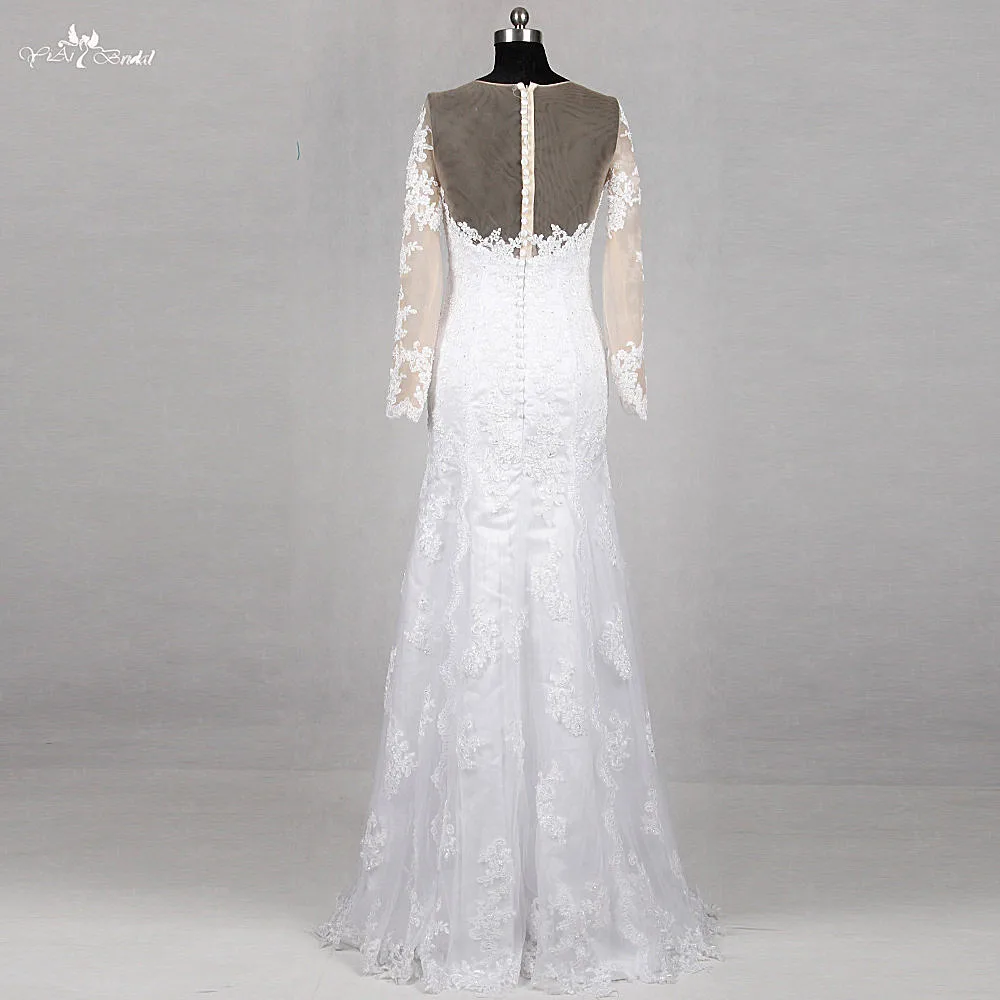RSW1187 Yiaibridal реальная работа с длинным рукавом Съемная юбка женское свадебное