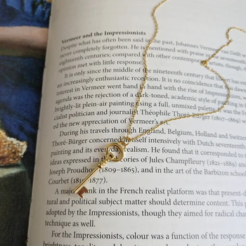 

LouLeur 925 sterling silver glod key pendant necklace simple wild Sweater chain creative necklace for women fine jewelry charm