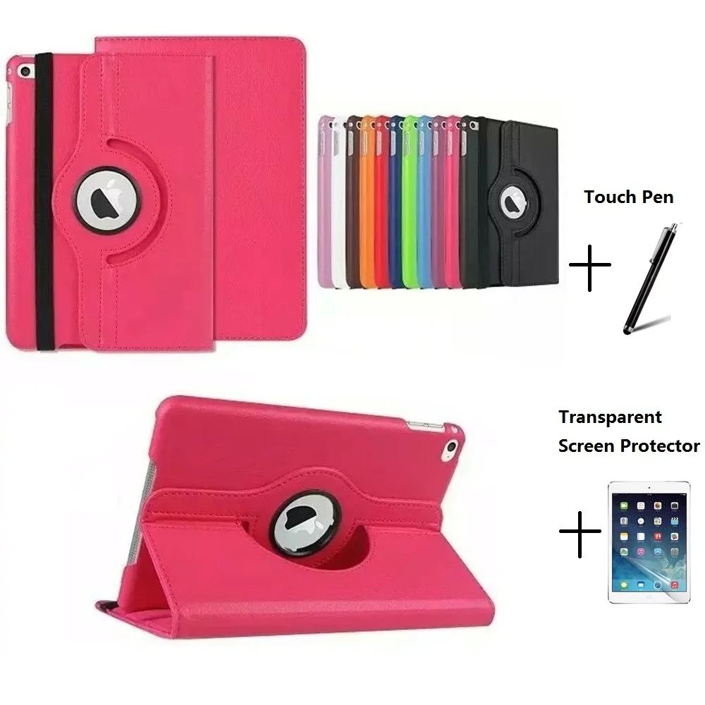 

360 Degree Rotating 100% PU Leather Cover include Back Case Full Body Case for New iPad 2017 2018 9.7inch iPad Air 1 Air 2 9.7