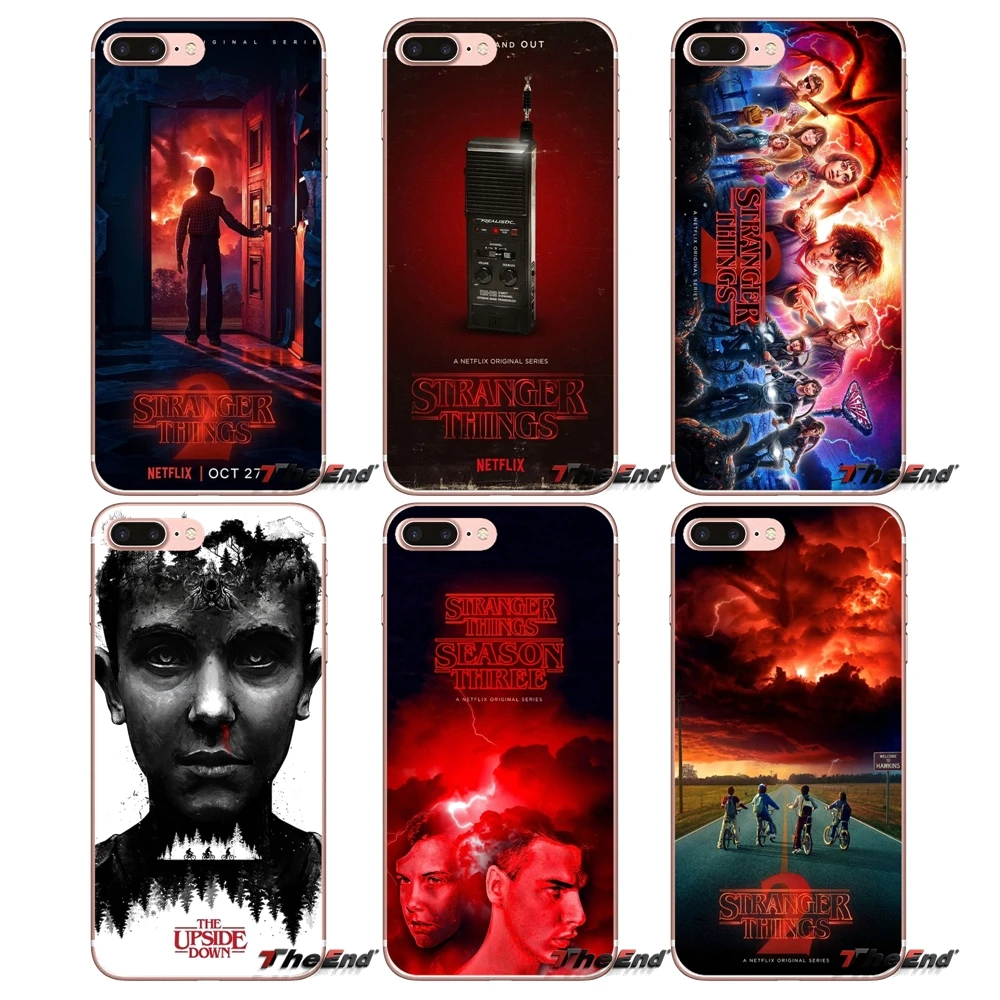 For iPhone X 4 4S 5 5S 5C SE 6 6S 7 8 Plus Samsung Galaxy J1 J3 J5 J7 A3 A5 2016 2017 stranger things TV Show Poster Phone Cover | Мобильные