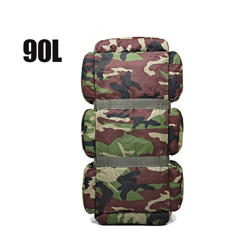 90L супер вместительный походный рюкзак Камуфляжный военный тактический рюкзак для кемпинга на открытом воздухе сумка для палаток армейская Водонепроницаемая багажная сумка - Цвет: Color-1