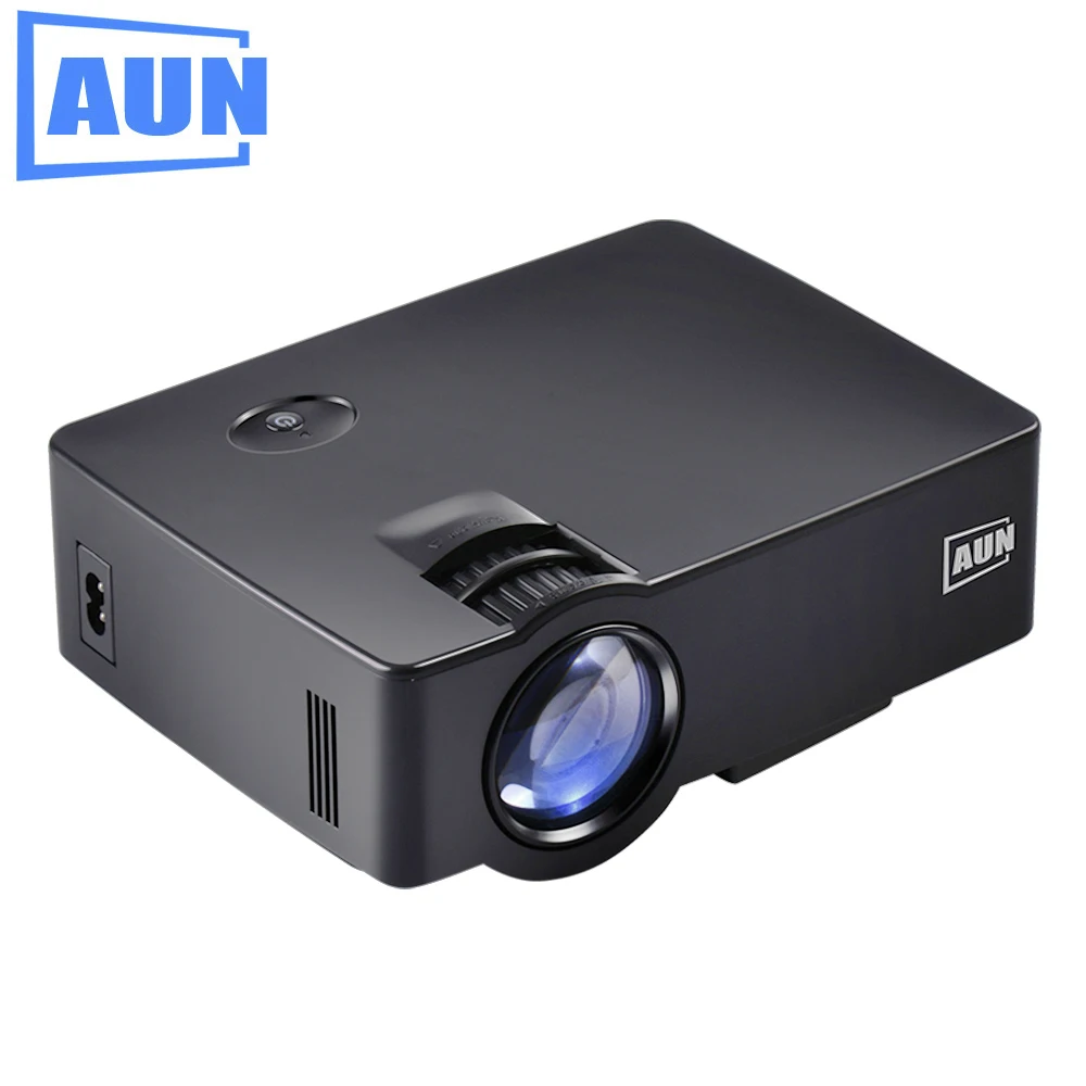 

AUN Projector 1800lumens AKEY1/AKEY1X MINI Beamer for Home Theater, Low Noise LED Proyector HD In Full HD 1080P Video LED TV