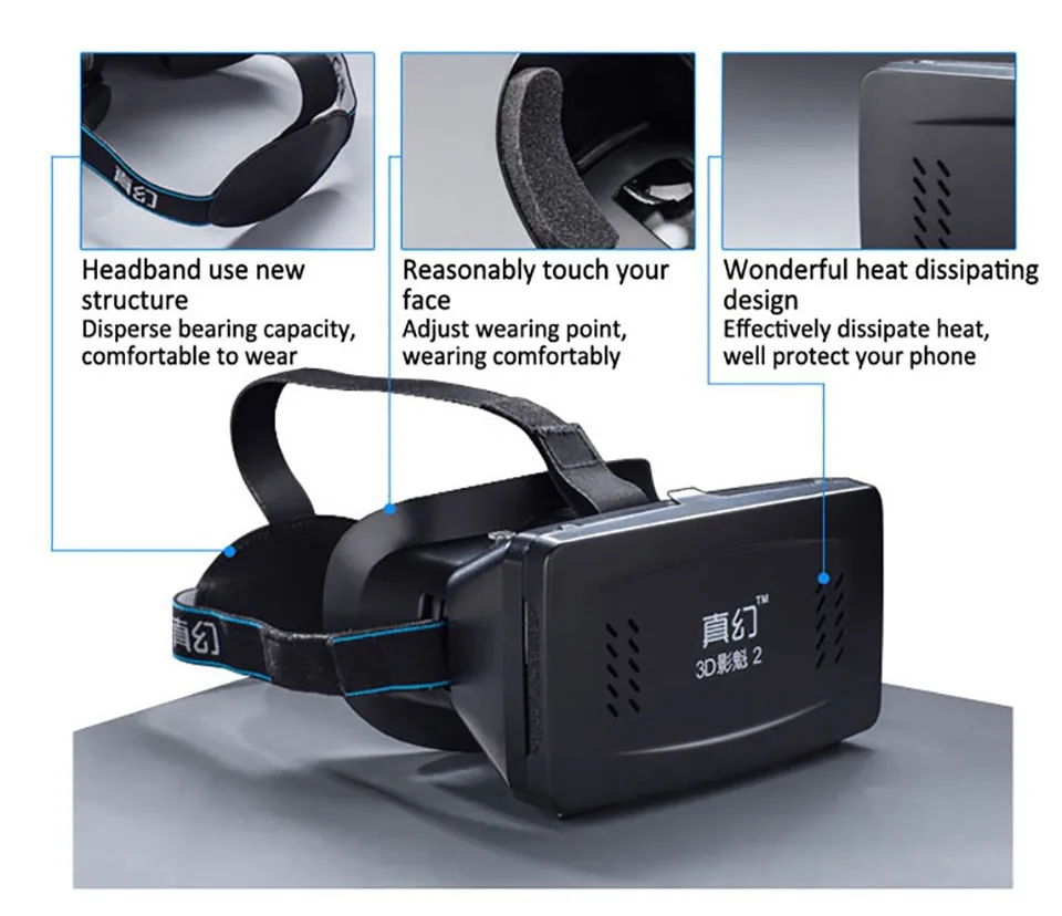 RITECH II font b VR b font Glasses for Google Cardboard Virtual Reality Movies Games Polarized