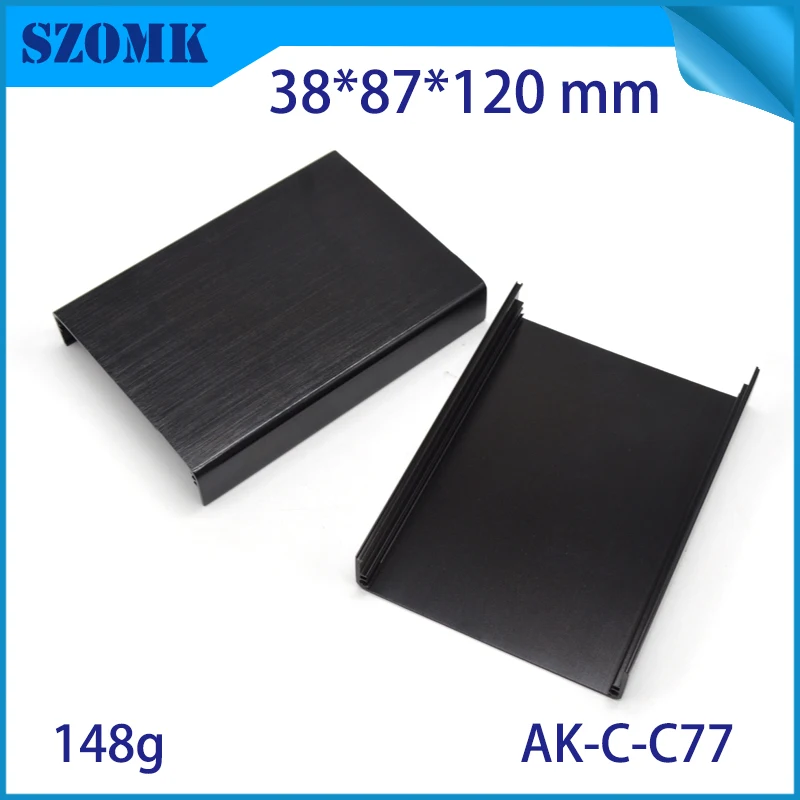 Szomk Custom Diy Extruded Aluminum Heat Sink Enclosure for inverter relay GPS tracker aluminum box audio display junction box (12)