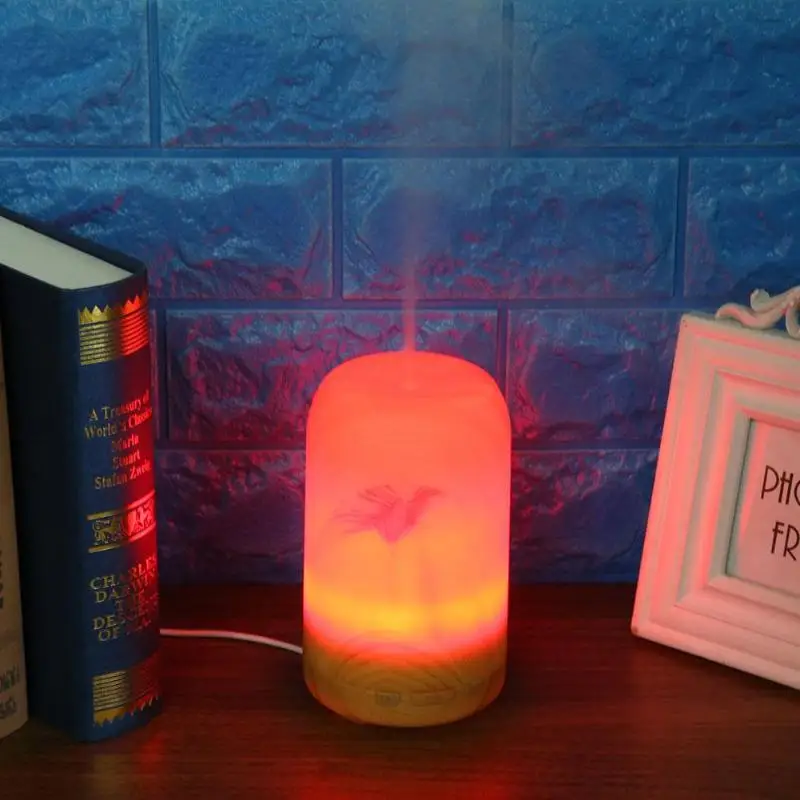 

200ml Ultrasonic LED Light Aroma Essential Oil Diffuser Timer Air Humidifier Mist Maker for Home Office Supplies