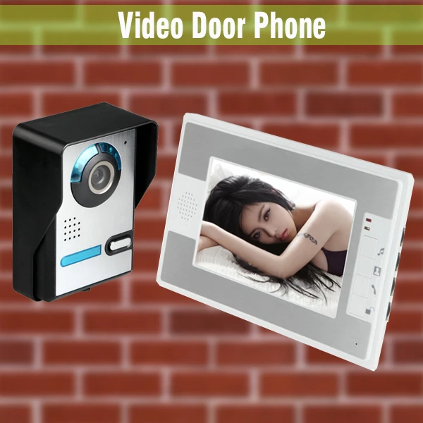 New 7 Inch LCD Monitor Door wired video intercom Doorbell Video Door Phone Home Camera Video Intercom system