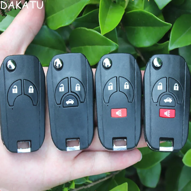 

DAKATU MODIFIED FLIP FOLDING REMOTE KEY SHELL 2/3/2+1/3+1 BUTTONS FIX FOR NISSAN MARCH NEW SYLPHY SUNNY TIIDA FOB KEY CASE BLANK