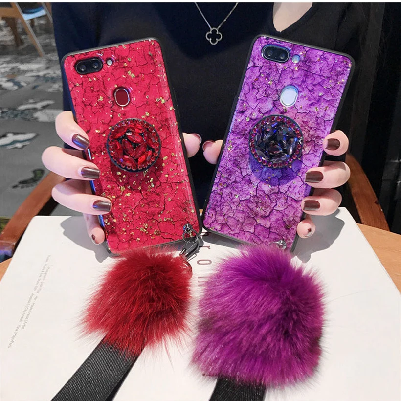 Шикарные чехлы с плюшевыми шариками для Samsung Galaxy S9 Plus S8 S10 Lite S10E Note 9 8 10 Pro M30 M20 M10 G960F
