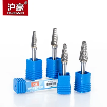 

HUHAO 1pc 6mm Shank Tungsten Steel Cutter Metal Grinding Carving Rotary File Cylindrical Router Bit For Metal Polishing L Type